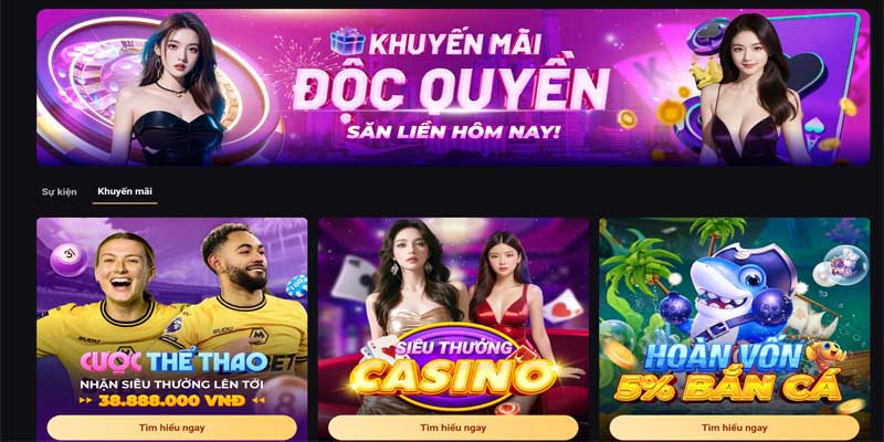 Nhà cái có cơ cấu tặng thưởng và khuyến mãi cực hời